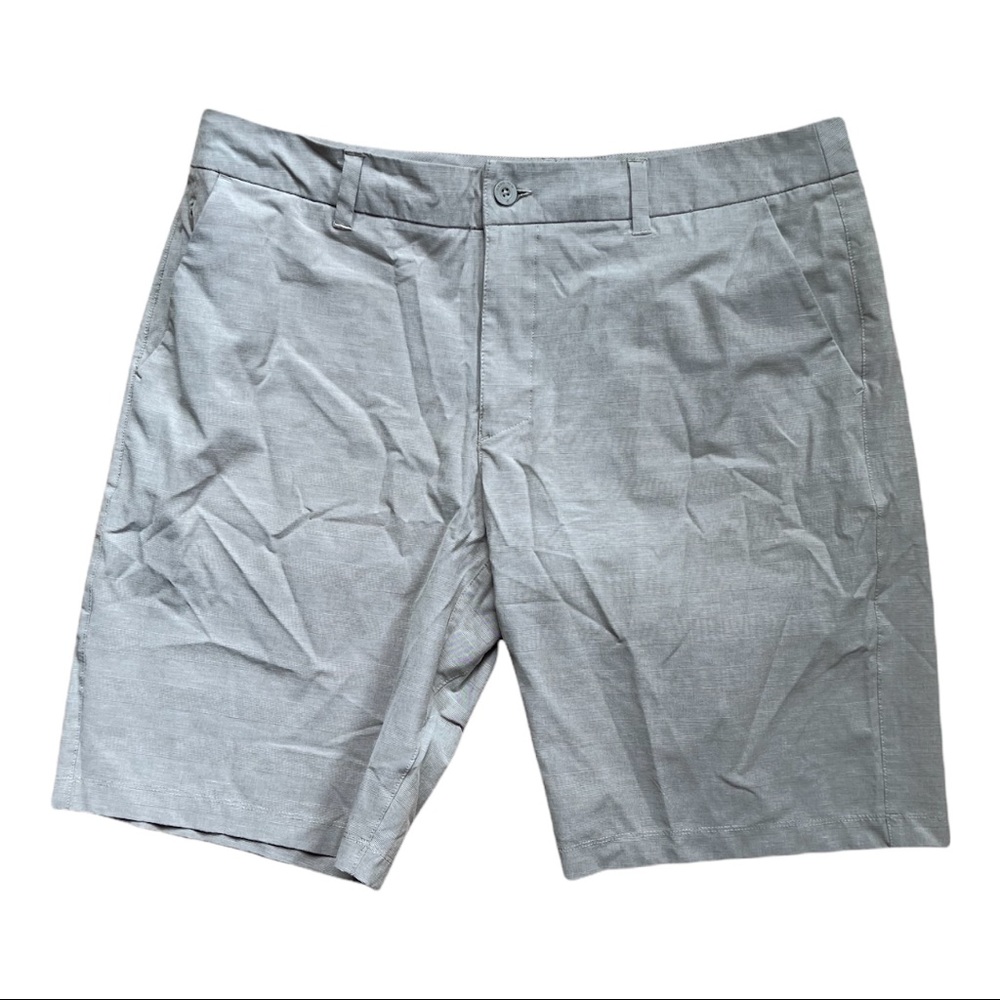 Hang Ten | Mens Flat Front Shorts with Plaid Pattern